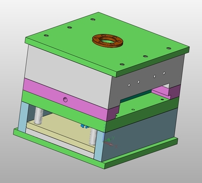 灯头罩塑料件一模多腔模具设计(含CAD图,SolidWorks三维图)