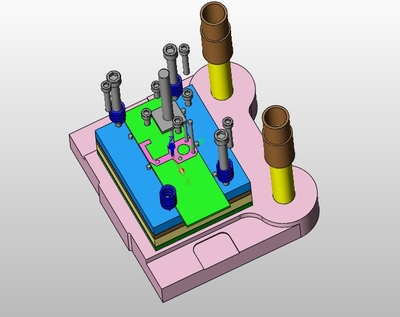 安全挂钩冲压模具设计(含CAD零件装配图,SolidWorks三维造型)